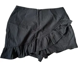 The Impeccable Pig Skort Sz M Black‎ Ruffle Preppy Tennis Prep Activewear thumbnail 1