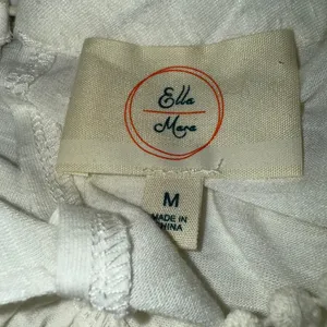 ANTHROPOLOGIE ELLA MARE Cream Lace Trim Pintuck‎ Blouse Top L/S EUC Size Medium thumbnail 8