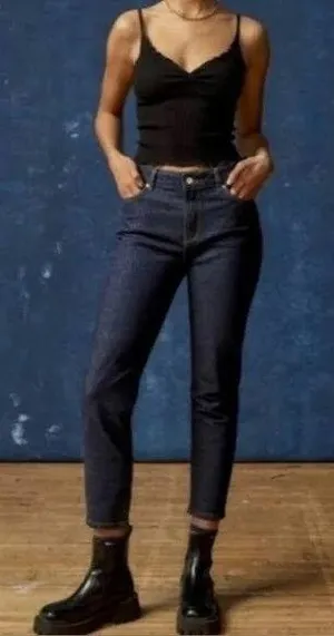 Urban outfitters BDG women’s dark blue mid rise skinny denim jeans size 28 thumbnail 1