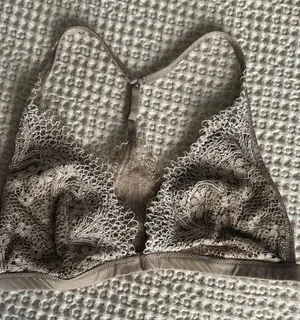 Elegant Lace Bralette in Brown thumbnail 1