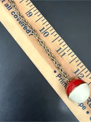 POKEMON Enameled Ball Pokeball Pendant Necklace thumbnail 9