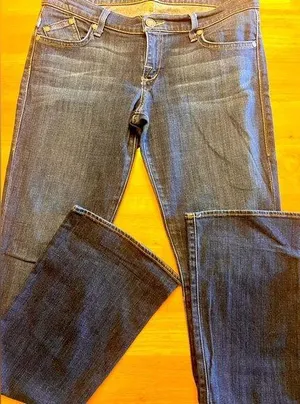 Rock & Republic Blue Flare Wide Leg Jeans thumbnail 1