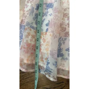 REVOLVE Atoir Floral Mini Ruffled Dress in Pink and Blue Size US 2-3077 thumbnail 10