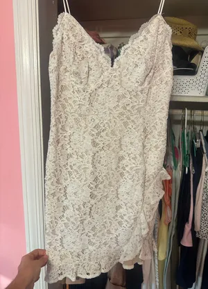 Lace White Dress Hello Molly thumbnail 3