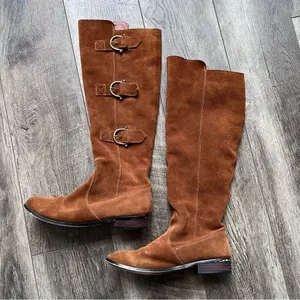 Restricted Leather Riding Boots Brown Size 8 Tall Boot thumbnail 8
