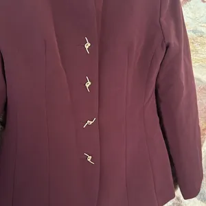 Commense Metal Decor Piping Blazer size M Purple Size M thumbnail 4