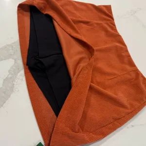 Halara NWT High Waisted 2-in-1 A Line Mini Corduroy Skort Women’s XL Baked Clay thumbnail 9