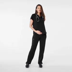 Women's Black Kade - Maternity Straight-Leg Scrub Pant™ thumbnail 2