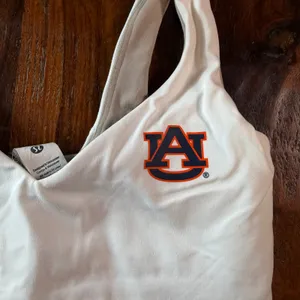 Lululemon Auburn Tigers Align Tank Top White Size 0 Nulu Cropped Bra LW1DUDS thumbnail 2