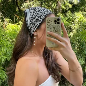 Target A new day Black and white light weight boho leopard print bandana thumbnail 1