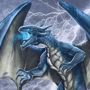 Dragon Lightning Graphic Grey T thumbnail 4