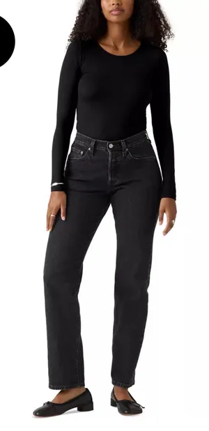 Levi’s curve love 24 long black thumbnail 1