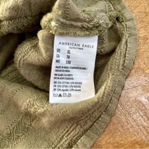 American Eagle Women’s Sleeveless Ruffle Tank Top Green Size XL EUC thumbnail 5