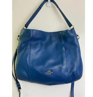 Coach Medium W Adjustable Strap Blue Leather Cross thumbnail 2