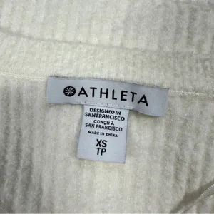 Athleta Cashmere Blend Felicity Cozy V-Neck Sweater Longsleeve Magnolia White XS thumbnail 12