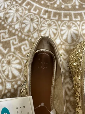 a new day Gold Sequin Ballet Flats thumbnail 3