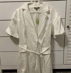 Anthropologie Lorenzo Short-Sleeve Belted Blazer Dress NWT thumbnail 1