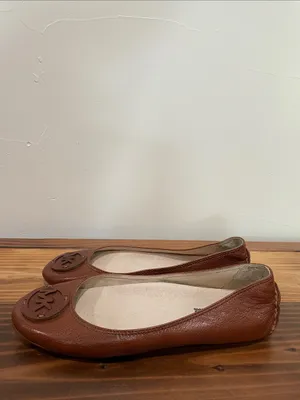 Michael Kors Brown Leather Fulton Ballet Flats Loafers Slip On Shoes Size 7 thumbnail 5