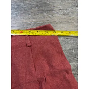 Koton Linen Blend Shorts Womens Size 12 Rust Orange High Waist Casual Summer thumbnail 6