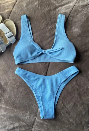 Swimsuit Bikini Blue Size M thumbnail 1