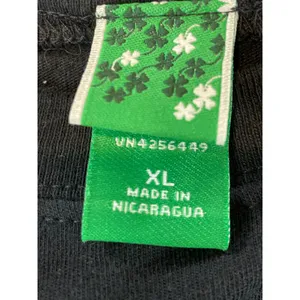 Ireland Celtic Shamrock Shirt Size XL Black Graphic Long Sleeve Cotton thumbnail 5