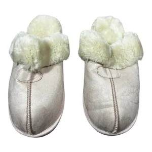 NWT Dream Pairs Sofie-05 Solid Suede Scuff Slippers Pink Cozy Faux Fur Size 8 thumbnail 2