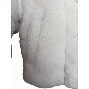 Alo Yoga Sherpa Snow Angel Puffer Jacket White/Ivory Women's Size‎ Small thumbnail 7
