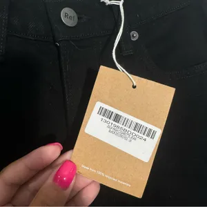 Reformation Julia High Rise Cigarette‎ Jean Black Ripped Knee Size 24 90s Sporty thumbnail 9
