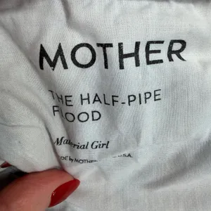 Mother Superior 34 The Half Pipe Flood Jeans Wide Leg Cropped in Material Girl thumbnail 9