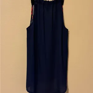 Rue21 Navy and Red Striped Floral Tank Top thumbnail 5