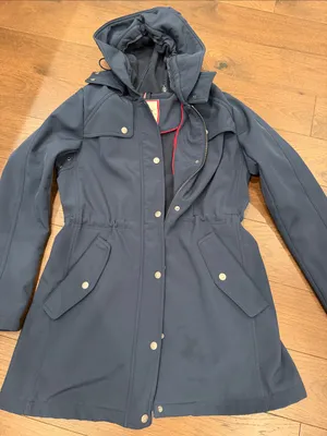 Tommy Hilfiger Jacket Women’s Small Blue Hooded - C27 thumbnail 7