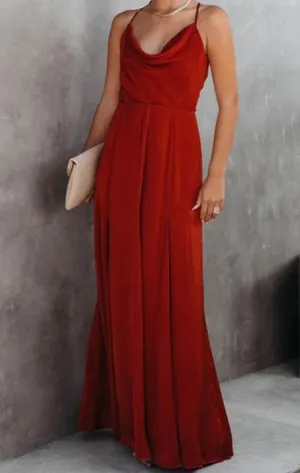 VICI | Hey Bella Satin Cowl Neck Maxi Dress thumbnail 2