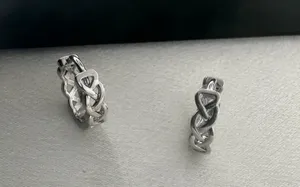 Small Silver Hoop Earrings for Men Women Streetwear Unisex Style thumbnail 2