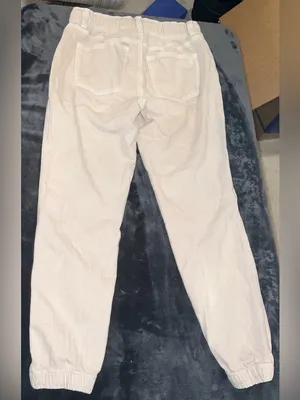 American Eagle Stretch Tomgirl Utility Jogger in Cream Size 2 Regular thumbnail 12