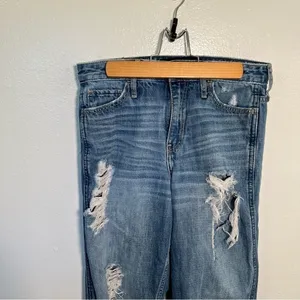 Hollister Women's‎ Juniors Size 3 Waist 26 Girlfriend High Rise Jean Medium Wash thumbnail 5