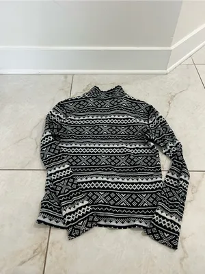 Lauren Ralph Lauren Active Black & White Quarter Zip Shirt Size Small thumbnail 6