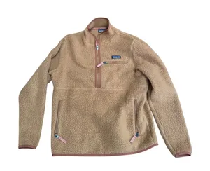 Patagonia Retro Pile Marsupial Fleece Pullover Bearfoot Tan Brown Medium 22835 thumbnail 1
