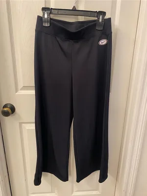 Nike Black Wide-Leg Cropped Jogger Pants thumbnail 6