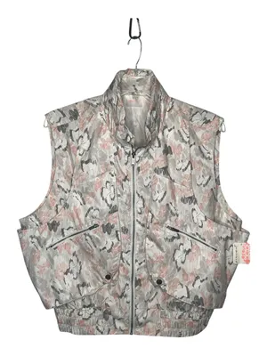 Free People Movement Off The Grid Sz L Utility Vest Ivory Floral Hooded NWT thumbnail 2