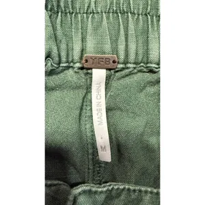 Young Fabulous & Broke Green Linen Blend Wide Leg Seam Front Pants M thumbnail 5