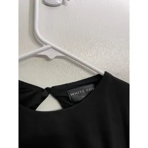 White Fox Black Ruched Mini Dress‎ Bodycon Open Back Club Date Night Size M thumbnail 3