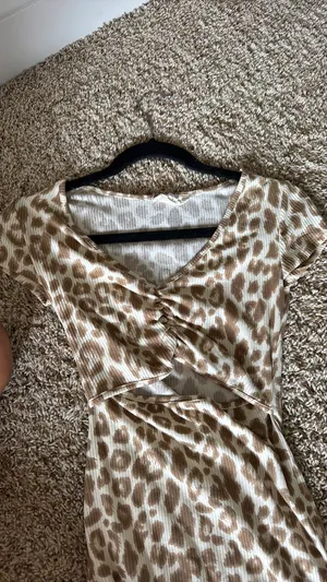 Leopard mini dress Brown thumbnail 2