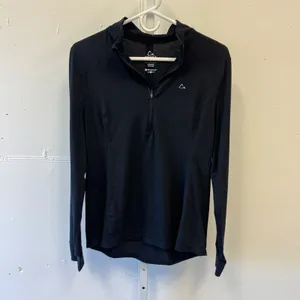 Paradox Women's Black 1/4 Zip Base Layer Merino Wool Blend Top Large 1700362 thumbnail 2