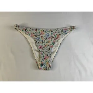 ONeill‎ Maggie Ditsy Flamenco Bikini Bottom Floral Metallic Lurex Cheeky Size M thumbnail 3