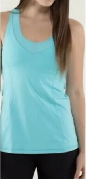 Lululemon Women's Tone It Tank size 4 angel blue thumbnail 1