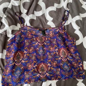 Forever 21 crop top small tank‎ summer spring beach light whimsy boho thumbnail 1