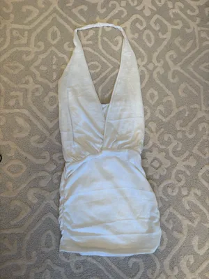 White mini bodycon dress thumbnail 2