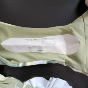Aerie Green Abstract Print Bikini Bottoms NWTT Size Large Full Coverage Bottoms thumbnail 7
