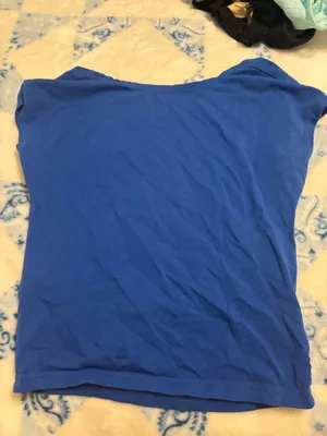 blue backless top thumbnail 2