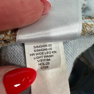 Gap 32 14 Jeans High Rise Wide Leg Sweatpant Light Wash Grunge Punk Festival thumbnail 8